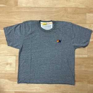 aviator Nation Boyfriend Tee Gray, Sz Medium